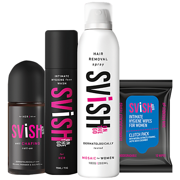 Buy Svish On The Go Hair Removal Spray Hygiene Kit For Women Online at