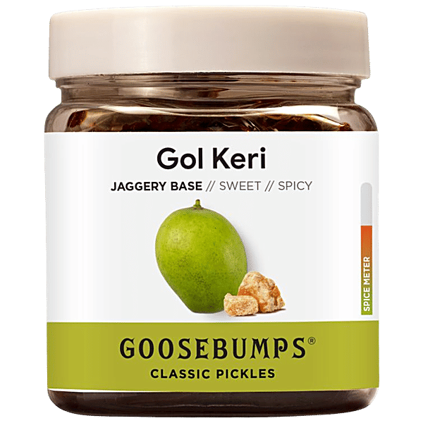 Buy Goosebumps Gol Keri Classic Pickle Jaggery Base, Sweet & Spicy