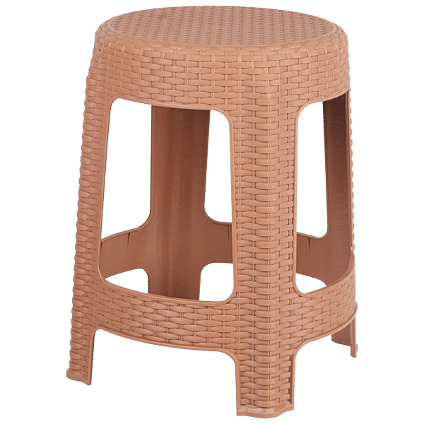 Buy JOYO Cane High Stool Plastic, Brown Online at Best Price of Rs