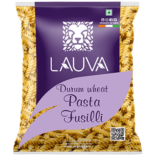 Buy Lauva Durum Wheat Pasta Fusilli, High In Protein & Fibre Online