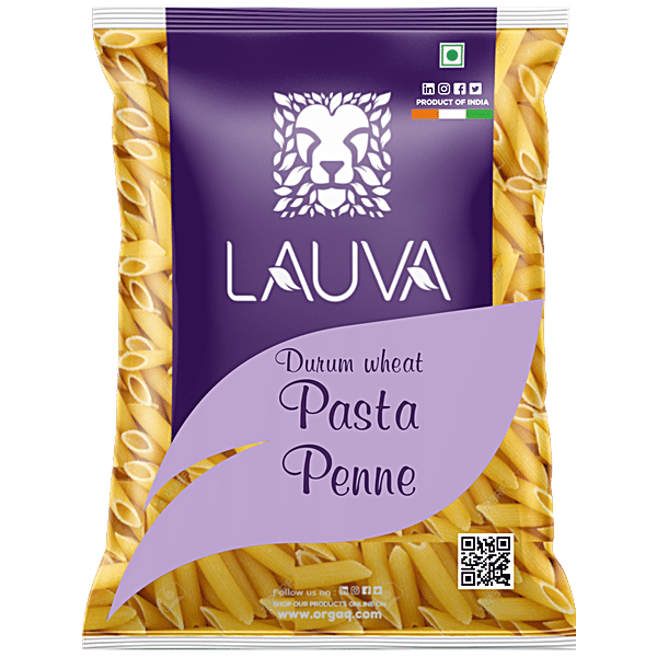 Buy Lauva Durum Wheat Pasta Penne, High In Protein & Fibre Online at