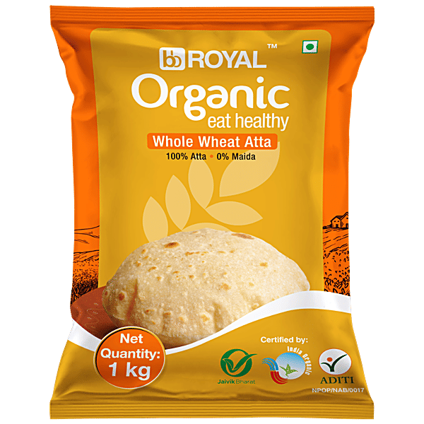 Buy bb Royal Organic Whole Wheat Atta 0 Maida Online at Best Price