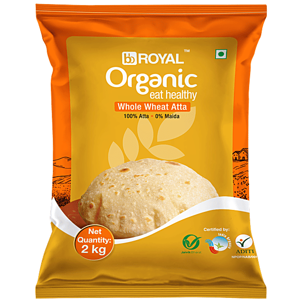 Buy bb Royal Organic Whole Wheat Atta 0 Maida Online at Best Price of Rs 94 bigbasket