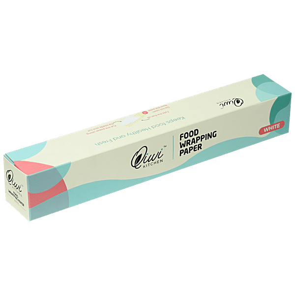 Buy Qiwi Kitchen Food Wrapping Paper Roll 28 cm, 20 m, White Online at Best Price of Rs 229