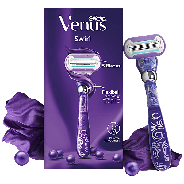 Buy Gillette Venus Venus Swirl Razor Long Lasting Smoothness, 5