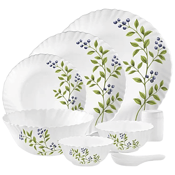 Buy LaOpala Dinner Set Opalware, Novo, Lush Green Online at Best