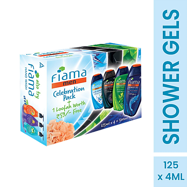 Buy Fiama Men Shower Gels Assorted Fragrances, Celebration Pack