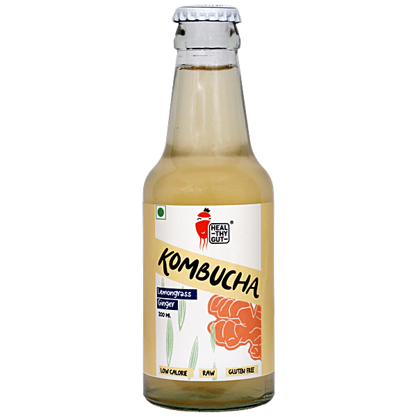 Buy Healthy Gut Kombucha Lemongrass Ginger Online at Best Price of Rs