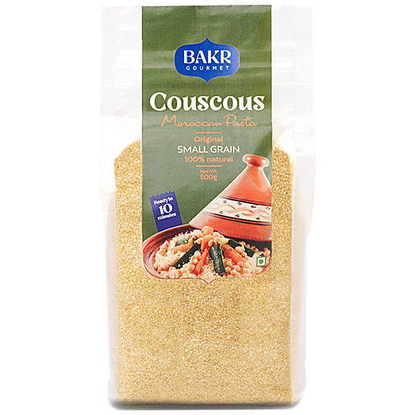 Buy BAKR GOURMET Couscous Moroccan Pasta Original Small Grain,100
