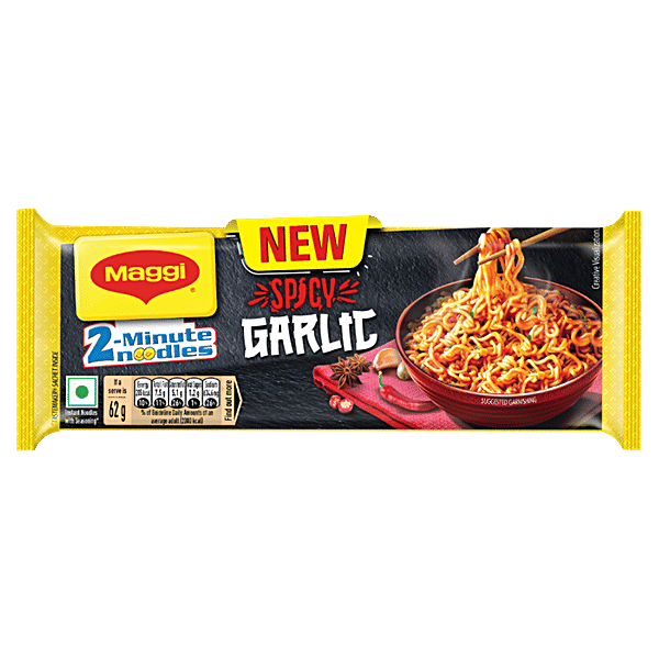 Buy MAGGI 2Minute Spicy Garlic Noodles Online at Best Price of Rs 70