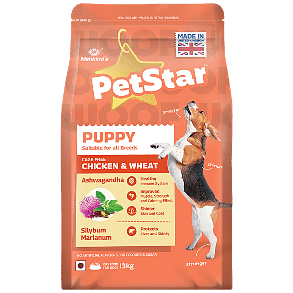 Buy Mankind’s Petstar Dry Dog Food Chicken & Wheat, For All Breeds