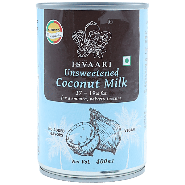Buy Isvaari Unsweetened Coconut Milk Online at Best Price of Rs 175.75
