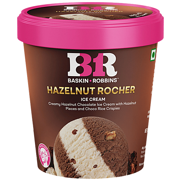 Buy Baskin Robbins Hazelnut Rocher Ice Cream Online at Best Price of Rs 395 bigbasket