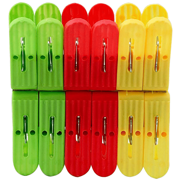 Buy CS Premium Plastic Cloth Clip Set Assorted Colours Online at Best