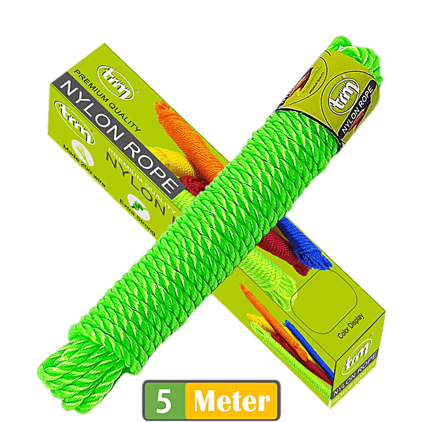 Buy Trm Nylon Rope - 5 m, Green, Premium Quality Online at Best Price ...