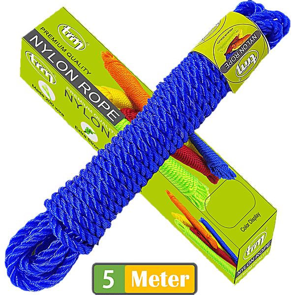 Buy Trm Nylon Rope - 5 m, Blue, Premium Quality Online at Best Price of ...