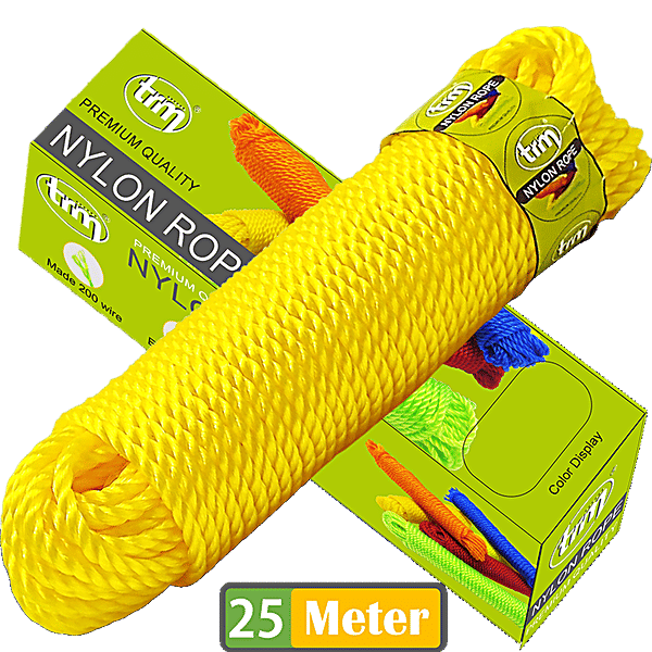 Buy Trm Nylon Rope - 25 m, Yellow, Premium Quality Online at Best Price ...