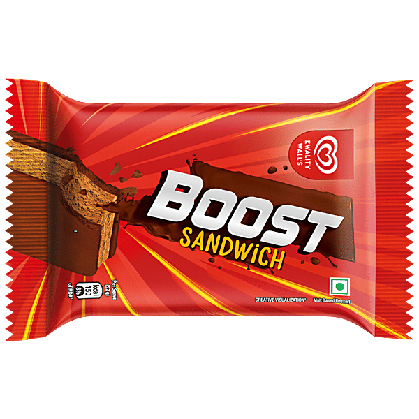 Buy kwality walls Boost Sandwich Malt Based Dessert Online at Best