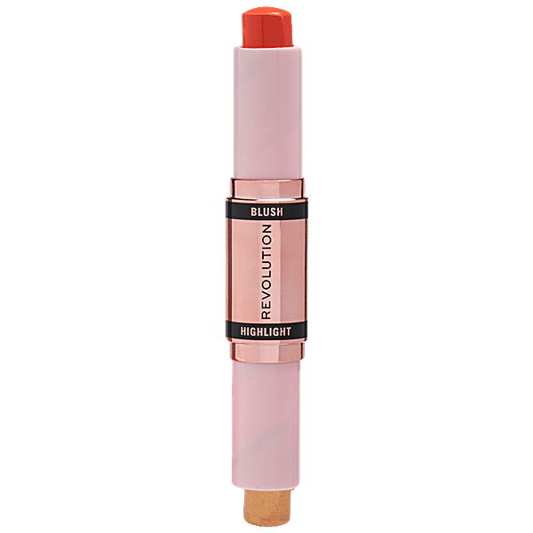 Buy Makeup Revolution Blush & Highlight Stick Coral Dew Online at