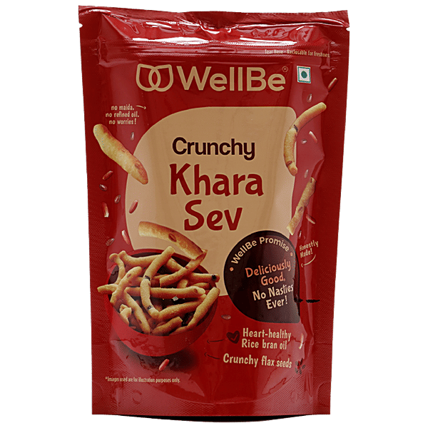 Buy WellBe Crunchy Khara Sev Online at Best Price of Rs 59.5 bigbasket