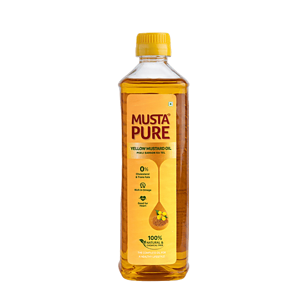 Buy Musta Pure Yellow Mustard Oil Peeli Sarson Ka Tel Online at Best