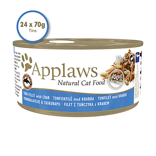 Buy Applaws Natural Cat Food Tuna Fillet With Crab Online at Best Price of Rs 150 bigbasket