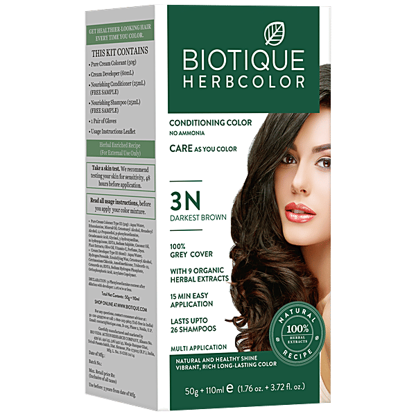 Buy BIOTIQUE Herbcolor Conditioning Hair Color No Ammonia Online at