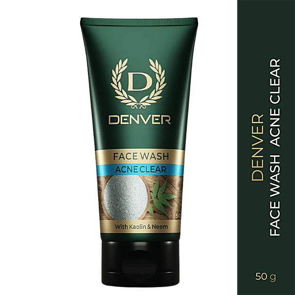 Buy Denver Acne Clear Face Wash With Kaolin Clay & Neem Online at