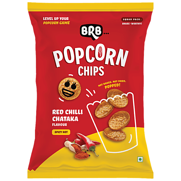 Buy BRB Popcorn Chips Red Chilli Chataka Flavour Online at Best Price