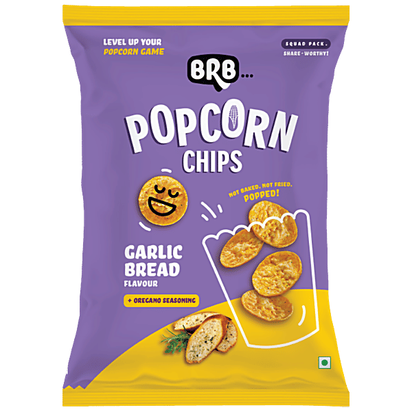 Buy BRB Popcorn Chips Garlic Bread Flavour Online at Best Price of Rs