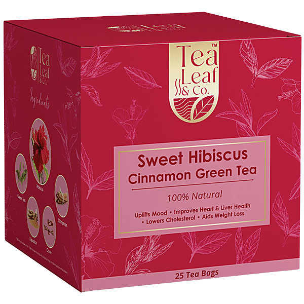 Buy Tea Leaf & Co. Sweet Hibiscus Cinnamon Green Tea Online at Best