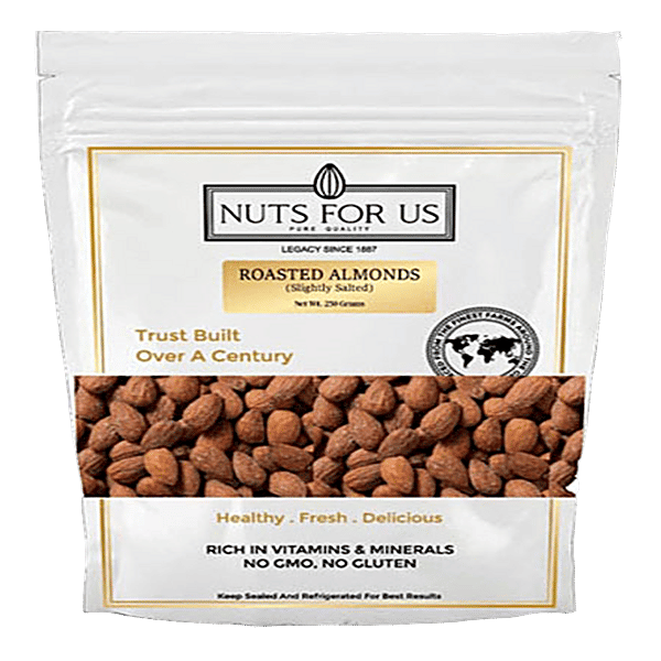Buy Nuts For Us Pvt Ltd Roasted Almonds Slightly Salted Online at