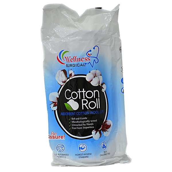 Buy WELLNESS SURGICAL Absorbent Cotton Roll For Medical Use Online at