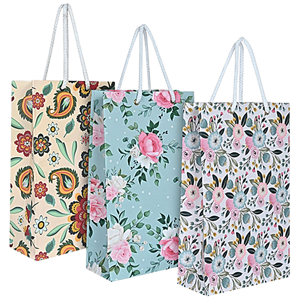 Buy DP Paper Gift Bags - Assorted Design, Small Online at Best