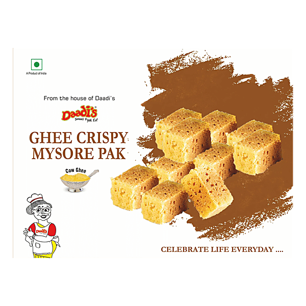 Buy Daadi's Ghee Crispy Mysore Pak Online at Best Price of Rs 180