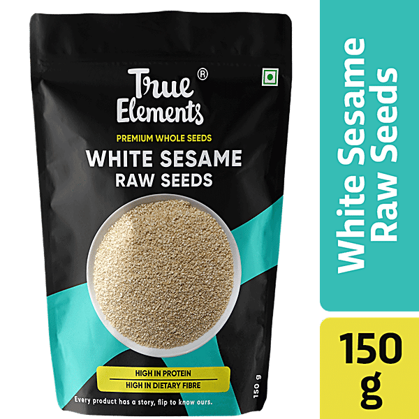 Buy True Elements Raw White Sesame Seeds Online at Best Price of Rs 186