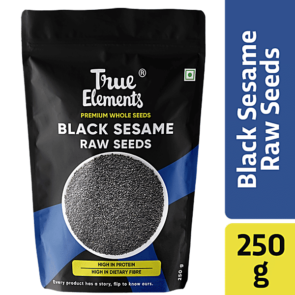 Buy True Elements Raw Black Sesame/Til Seeds Online at Best Price of Rs