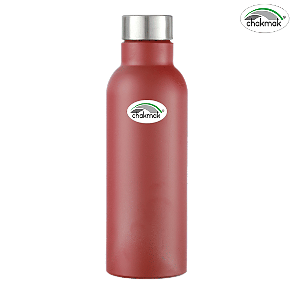 Buy Chakmak Step Stainless Steel Water Bottle Red Online at Best