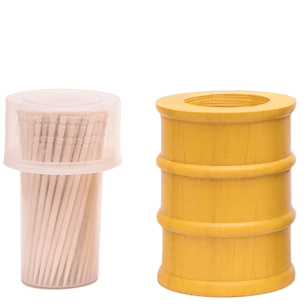 Buy Ek Do Dhai Drum Toothpick Holder Yellow Online at Best Price of Rs