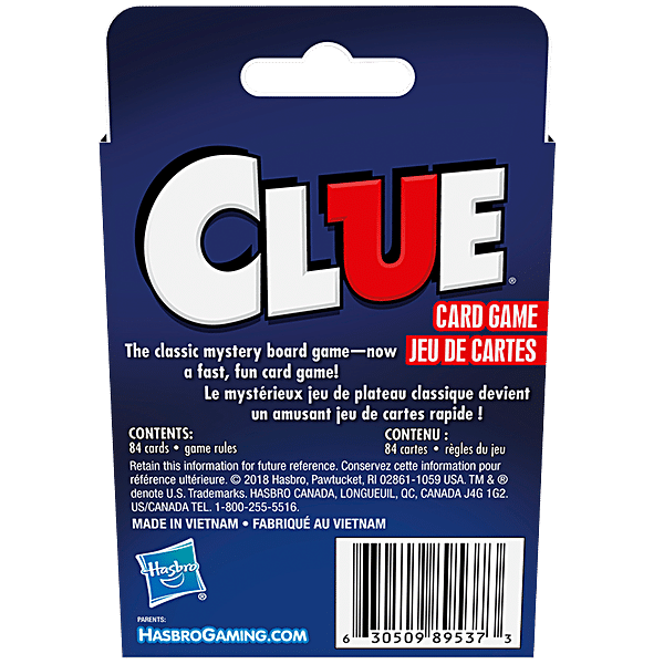 Jeu Cluedo Classique Detective Board Jeu, Multicolor