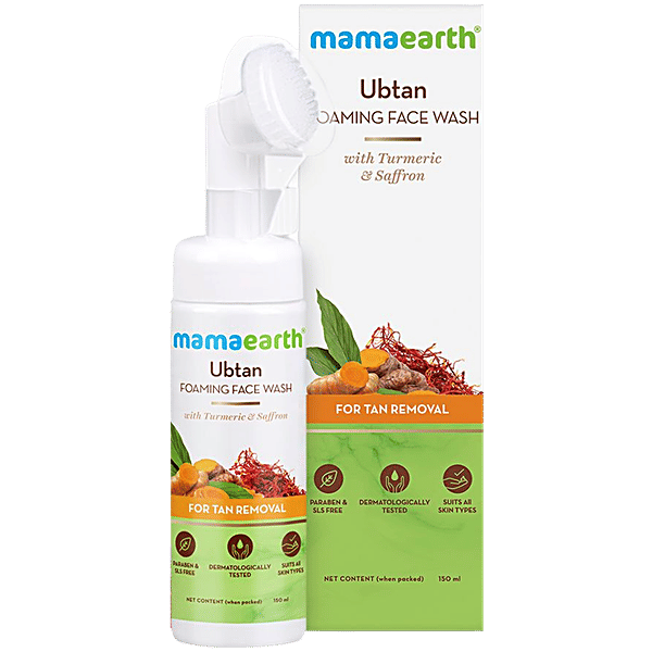 Buy Mamaearth Ubtan Foaming Face Wash With Turmeric & Saffron Online