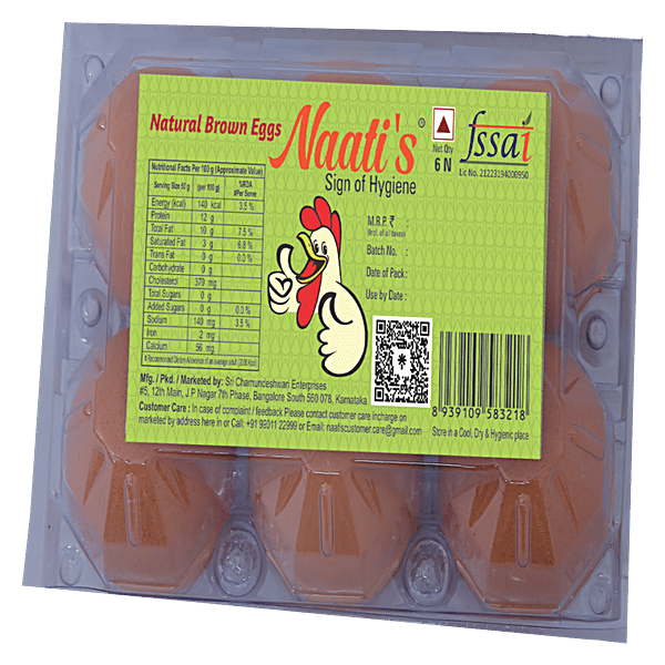 Buy Naatis Natural Brown Eggs Online at Best Price of Rs 83 bigbasket