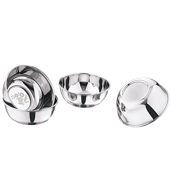 Buy Kitchen Essentials Stainless Steel Prem Bowl No.7, Laser Etching