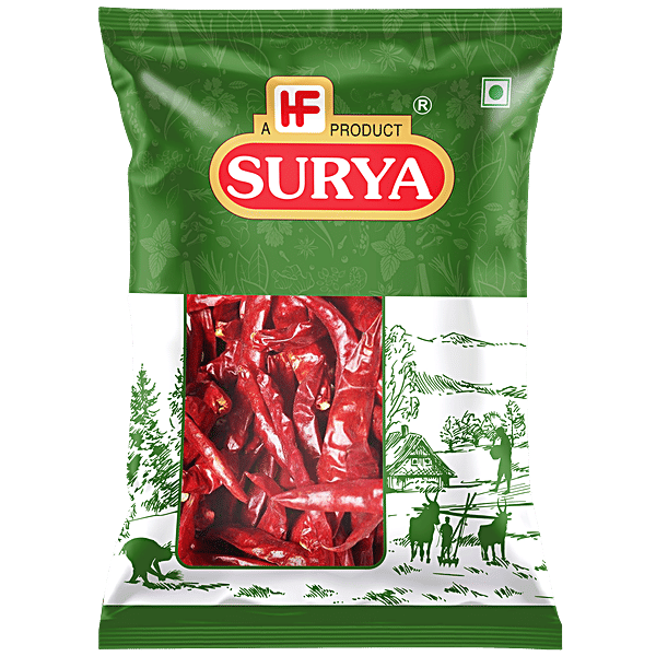 Buy Surya Guntur Chilli Whole Without Stem Online at Best Price of Rs
