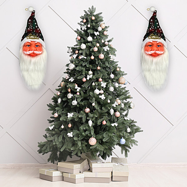 Buy Kostume Santa Claus Face Cutout Wall Decor, Christmas Decoration