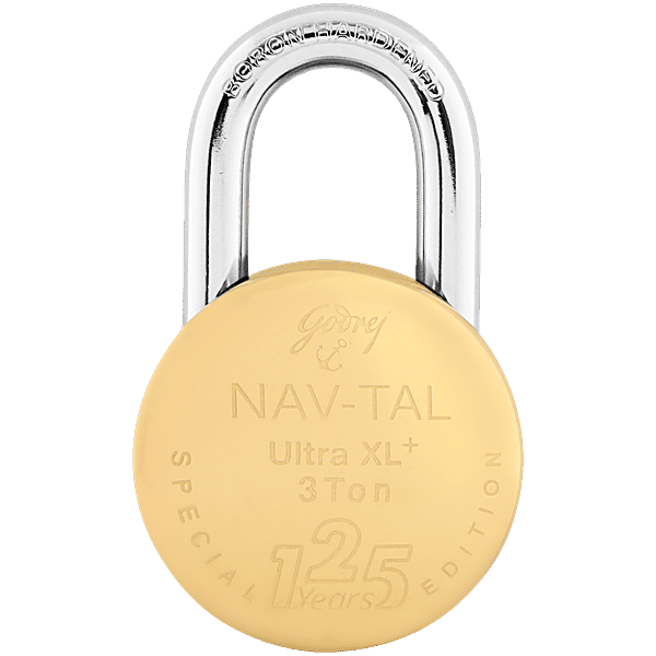 Buy Godrej Locks Navtal Ultra XL+ Padlock For Main Door 4 Dimple Keys