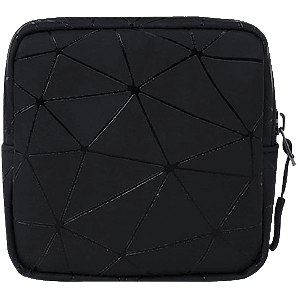 Desing Wish Sanitary Napkin Storage Bag, Menstrual Cup Pouch Nursing Pad Holder Tampon Bags Feminine Product Pouches Portable Period Kit Bag For Girls Women Ladies 2 Pack (Nude/Black