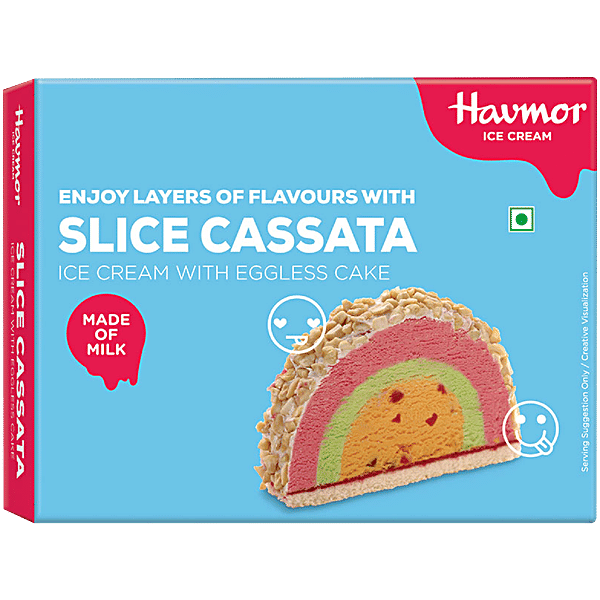 Buy Havmor Slice Cassata Ice Cream With Eggless Cake Online at Best Price of Rs null bigbasket
