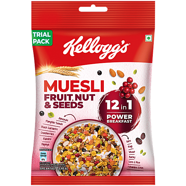 Buy Kellogg's Muesli Power Breakfast With Fruit Nut & Seeds Online at