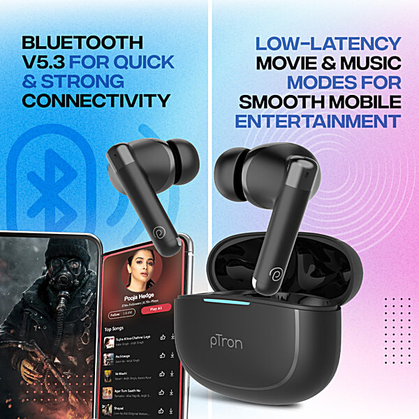 Wireless Headphones Ptron Bassbuds Urban Launch Date Ptron